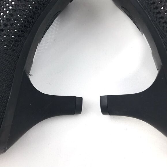 Anne Klein iflex REBECCA Black Perforated Mesh Slip On Pointed Toe Comfort Heels - Picture 12 of 16